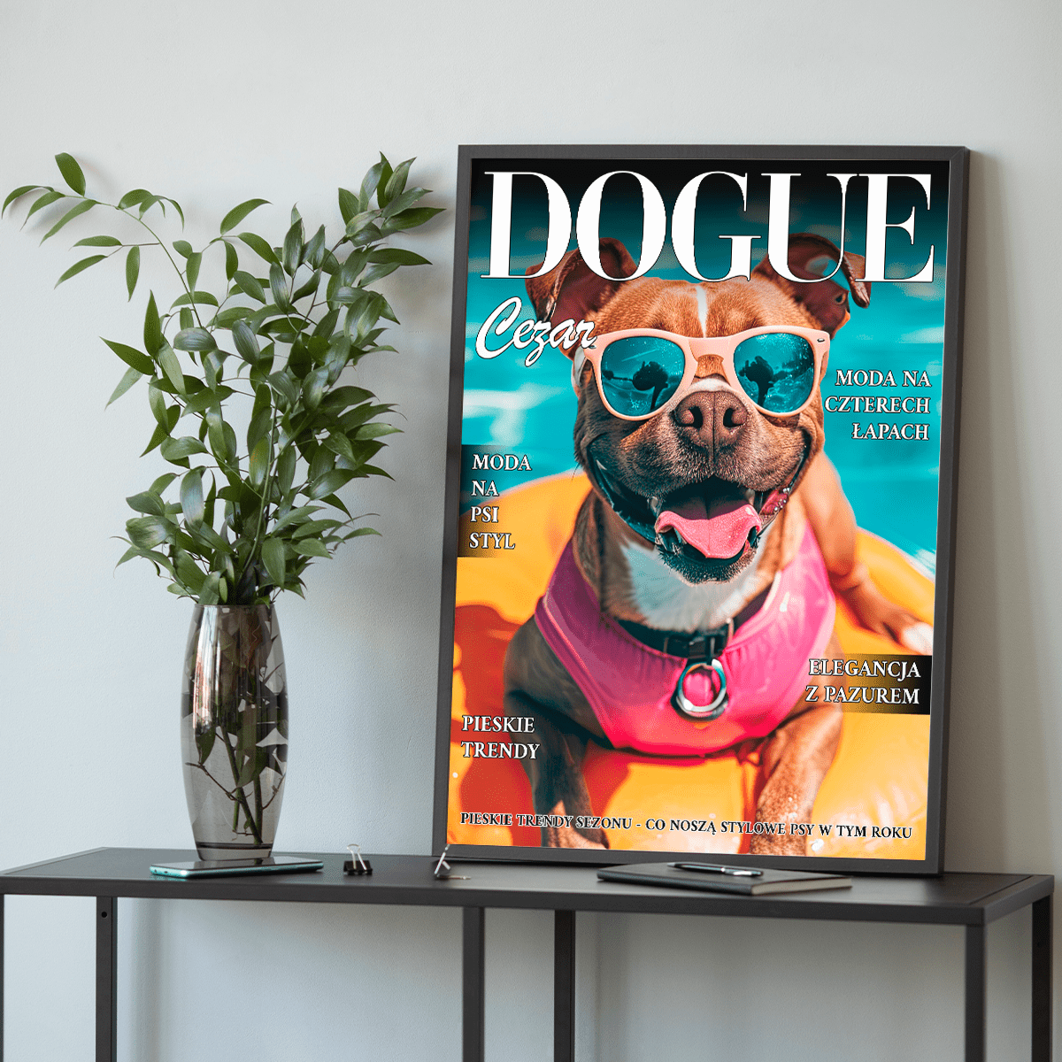 Magazyn Dogue - plakat, spersonalizowany prezent dla właściciela psa - idamell.com