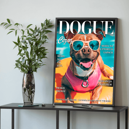 Magazyn Dogue - plakat, spersonalizowany prezent dla właściciela psa - idamell.com