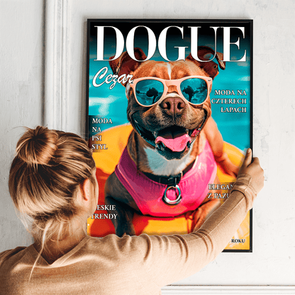 Magazyn Dogue - plakat, spersonalizowany prezent dla właściciela psa - idamell.com