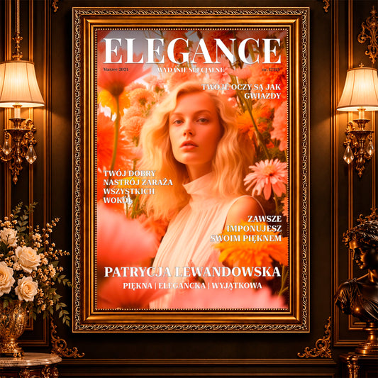 Kolaż ze zdjęć na płótnie Magazyn elegancji — prezent dla kobiety