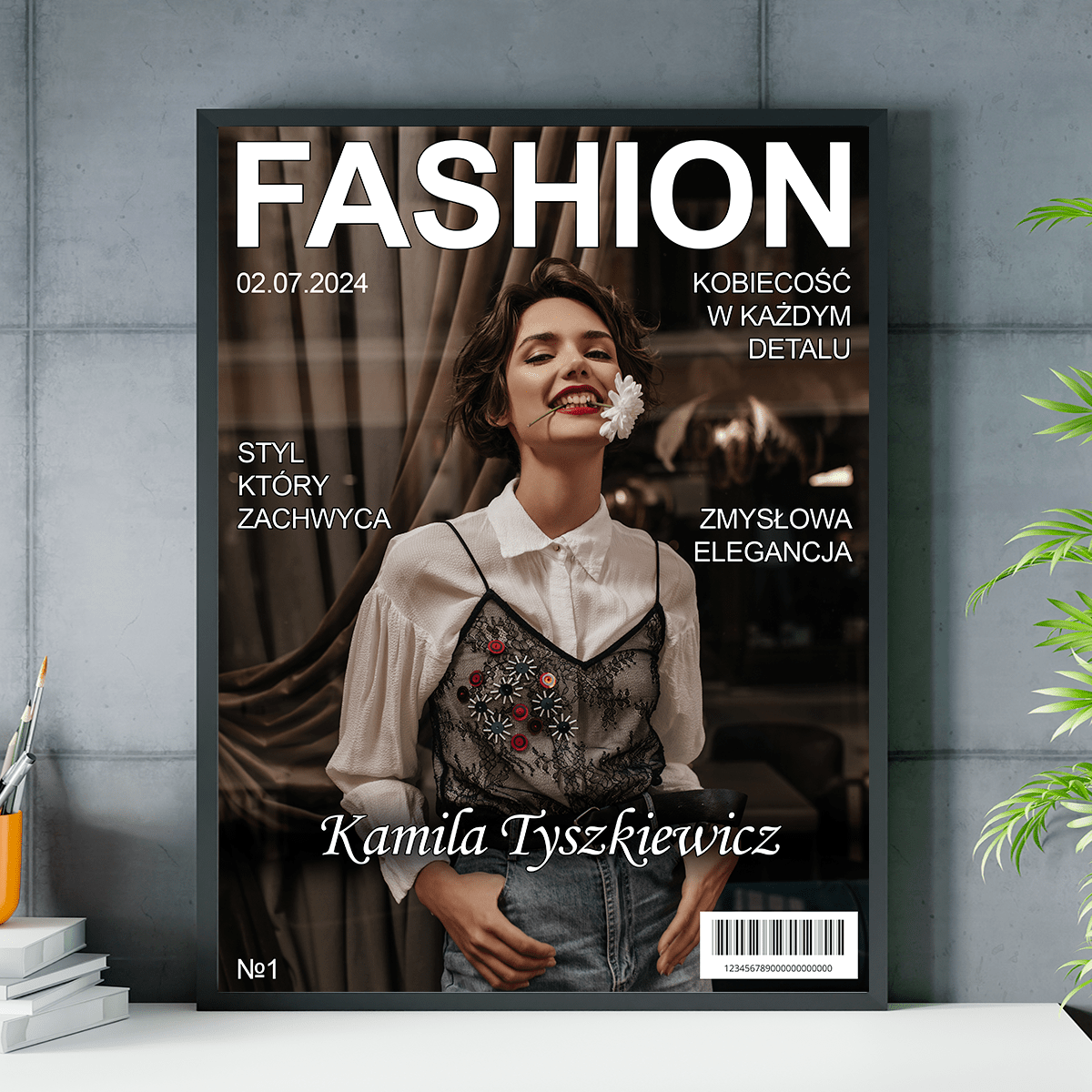Magazyn Fashion - plakat, spersonalizowany prezent dla przyjaciółki - idamell.com