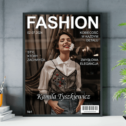 Magazyn Fashion - plakat, spersonalizowany prezent dla przyjaciółki - idamell.com