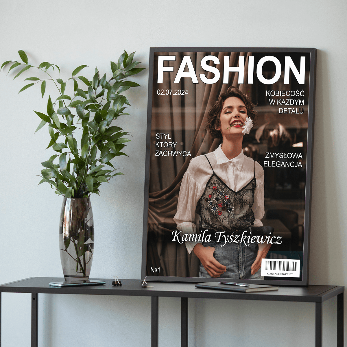 Magazyn Fashion - plakat, spersonalizowany prezent dla przyjaciółki - idamell.com