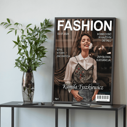 Magazyn Fashion - plakat, spersonalizowany prezent dla przyjaciółki - idamell.com