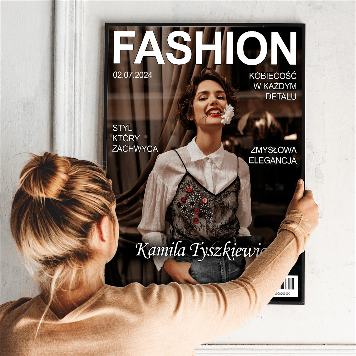 Magazyn Fashion - plakat, spersonalizowany prezent dla przyjaciółki - idamell.com