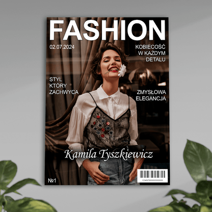 Magazyn Fashion - plakat, spersonalizowany prezent dla przyjaciółki - idamell.com