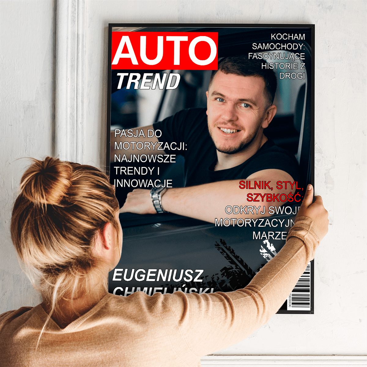 Magazyn motoryzacyjny - plakat, spersonalizowany prezent dla kierowcy - idamell.com