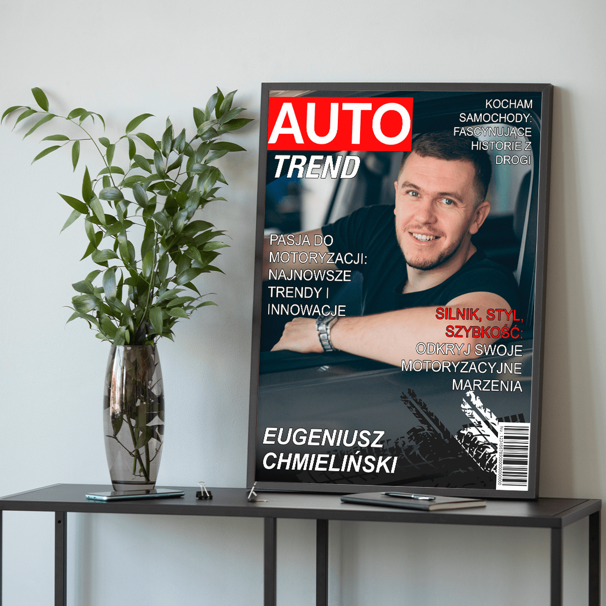 Magazyn motoryzacyjny - plakat, spersonalizowany prezent dla kierowcy - idamell.com