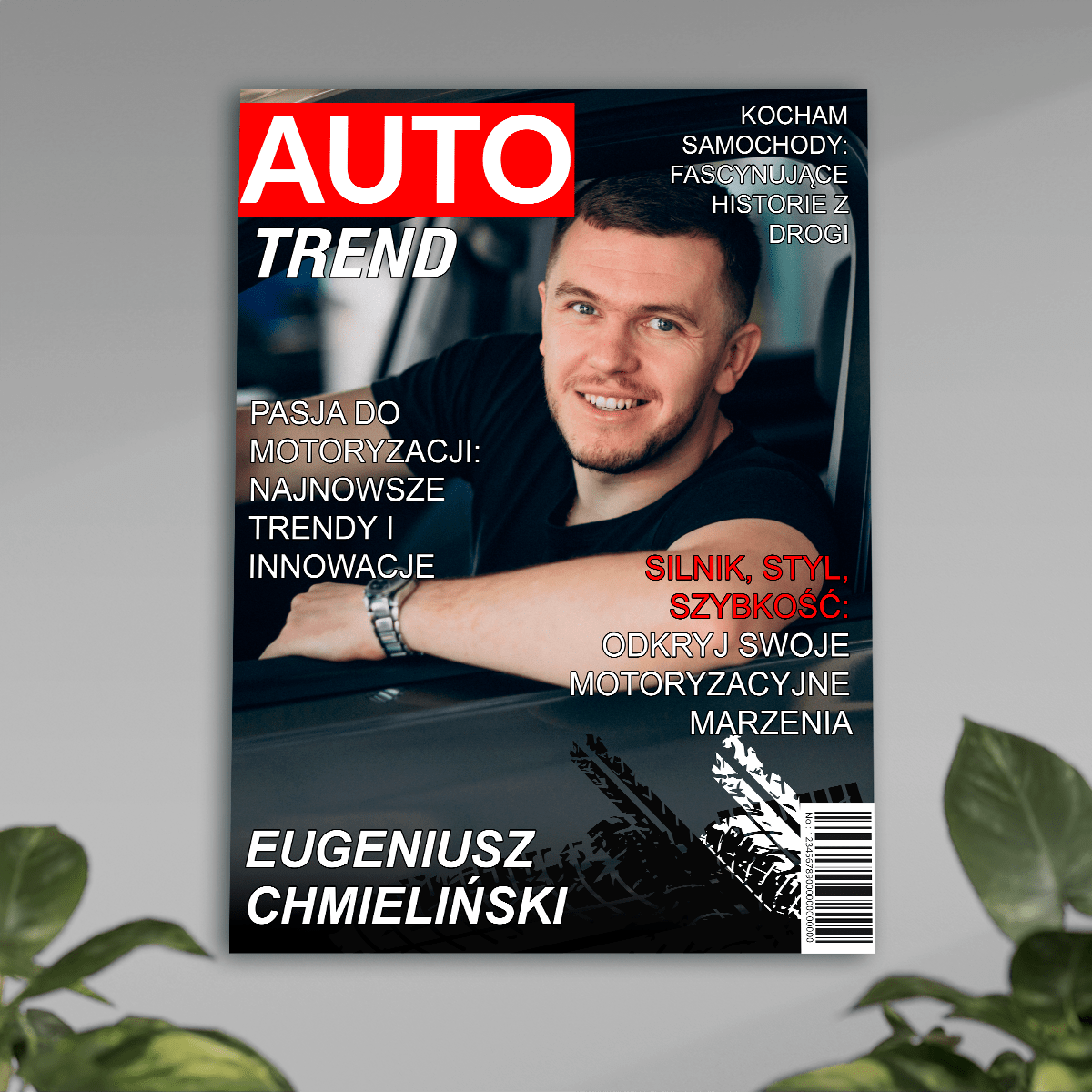 Magazyn motoryzacyjny - plakat, spersonalizowany prezent dla kierowcy - idamell.com