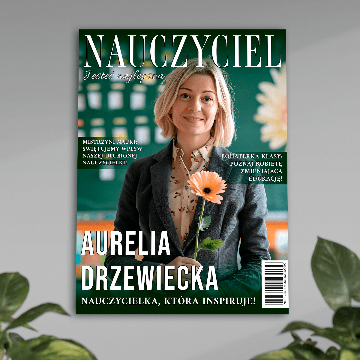 Magazyn NAUCZYCIEL - plakat, spersonalizowany prezent dla nauczyciela - idamell.com