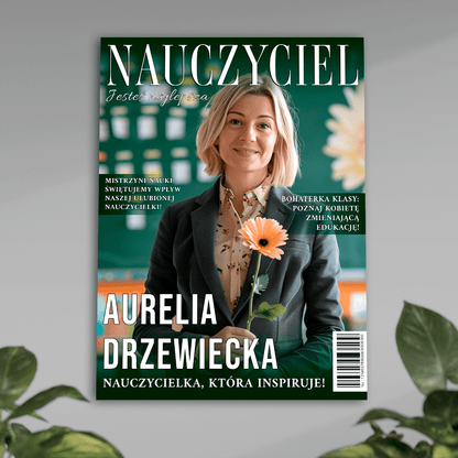 Magazyn NAUCZYCIEL - plakat, spersonalizowany prezent dla nauczyciela - idamell.com
