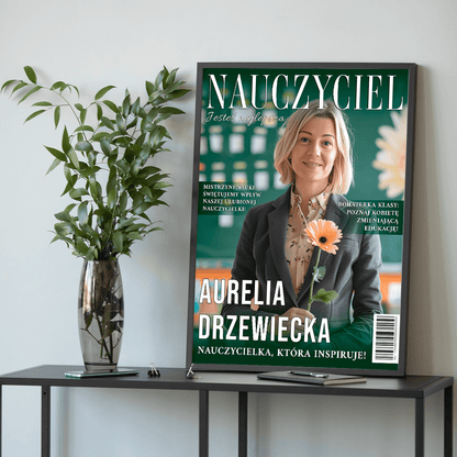 Magazyn NAUCZYCIEL - plakat, spersonalizowany prezent dla nauczyciela - idamell.com