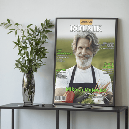 Magazyn Rolnik - plakat, spersonalizowany prezent dla wujka - idamell.com