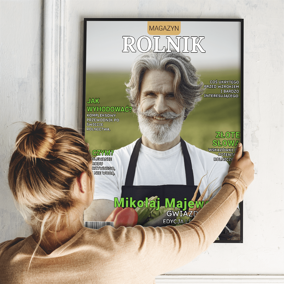 Magazyn Rolnik - plakat, spersonalizowany prezent dla wujka - idamell.com