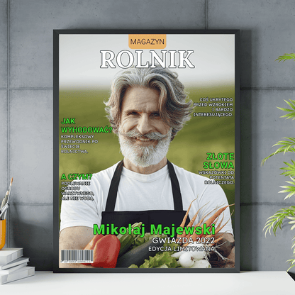 Magazyn Rolnik - plakat, spersonalizowany prezent dla wujka - idamell.com