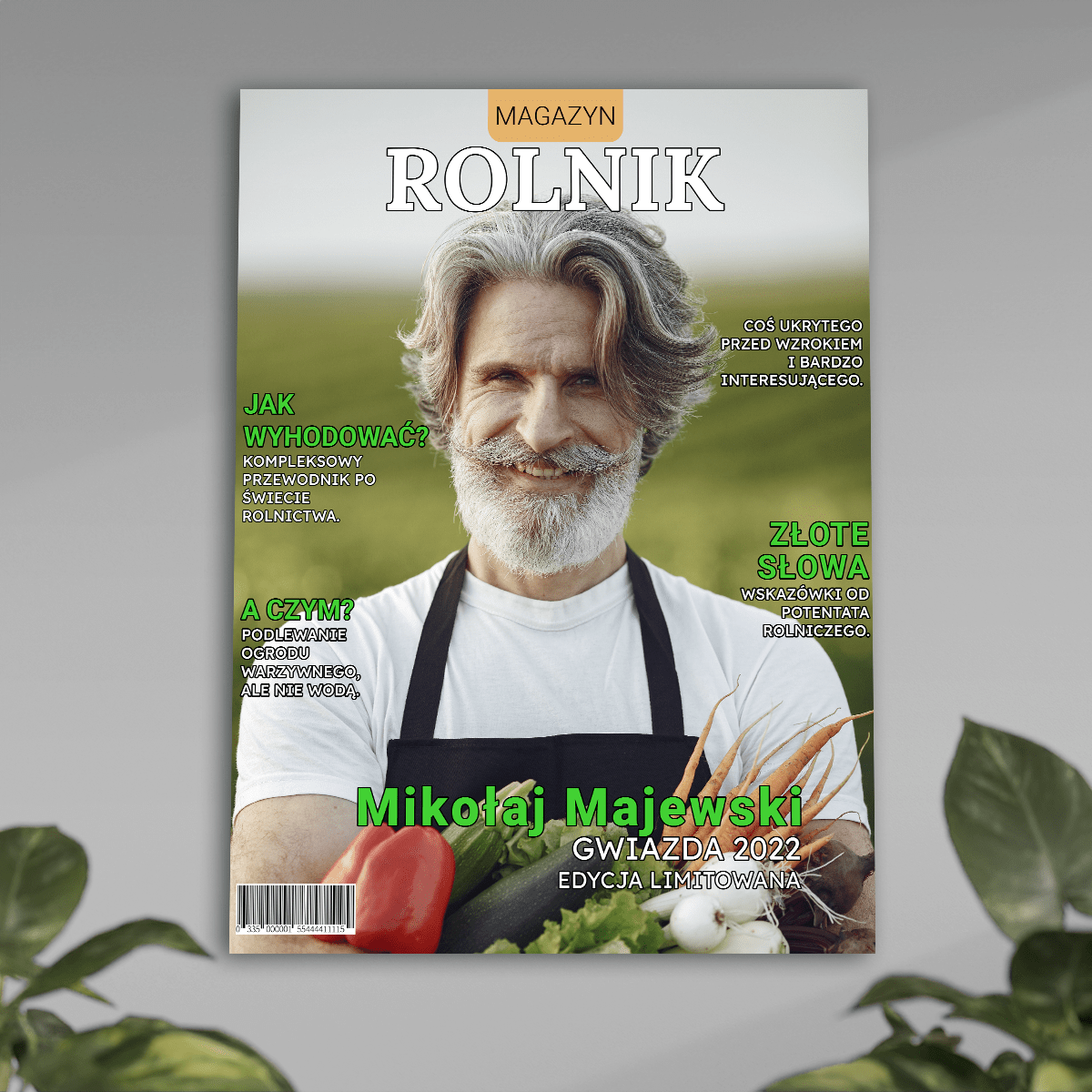 Magazyn Rolnik - plakat, spersonalizowany prezent dla wujka - idamell.com