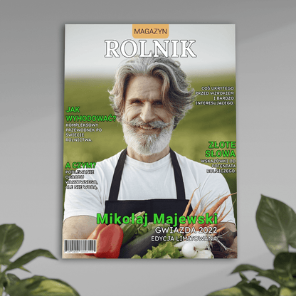 Magazyn Rolnik - plakat, spersonalizowany prezent dla wujka - idamell.com