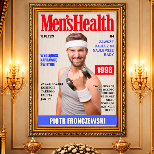 Kolaż ze zdjęć na płótnie Magazyn sportu — prezent dla mężczyzny