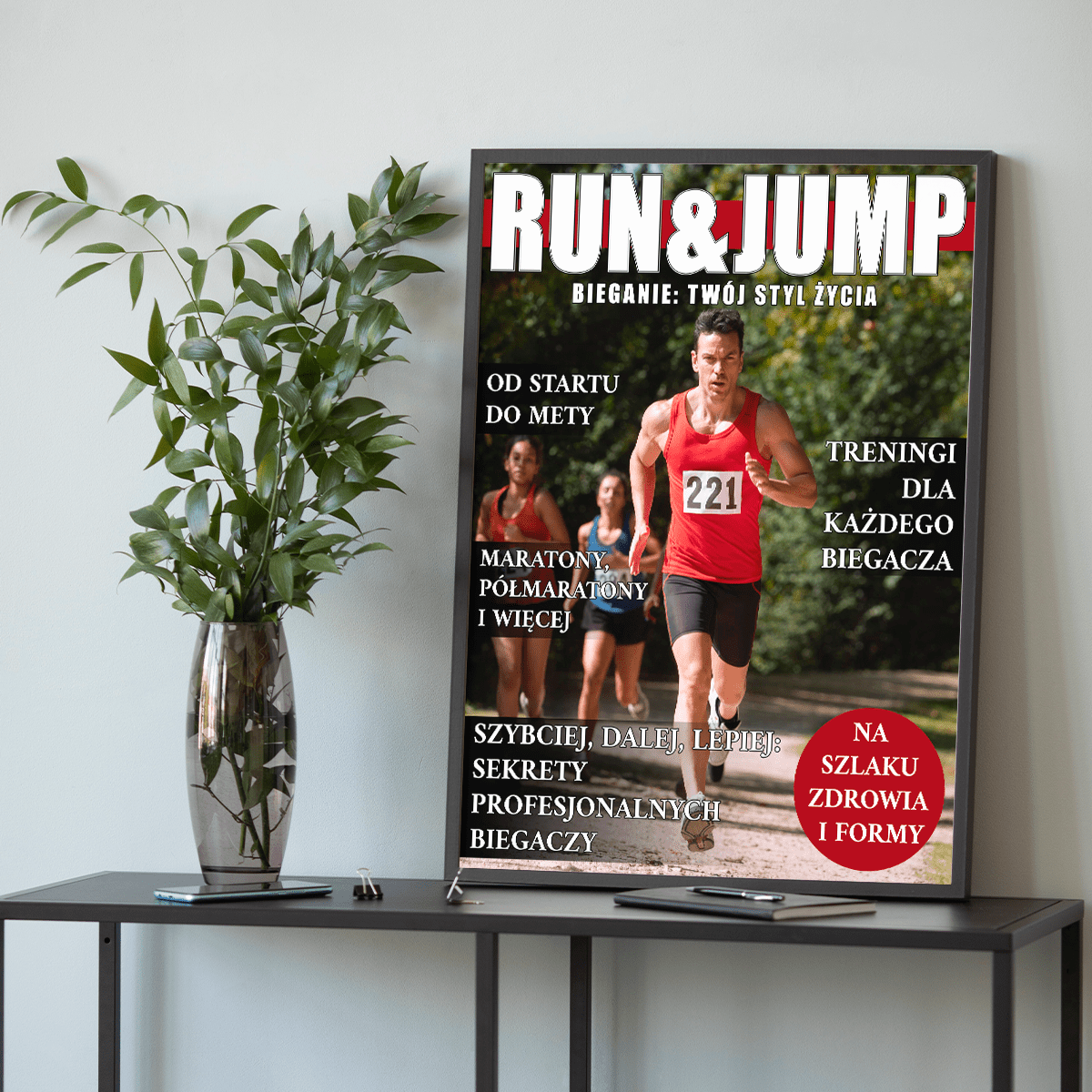 Magazyn sportowy - plakat, spersonalizowany prezent dla niego - idamell.com