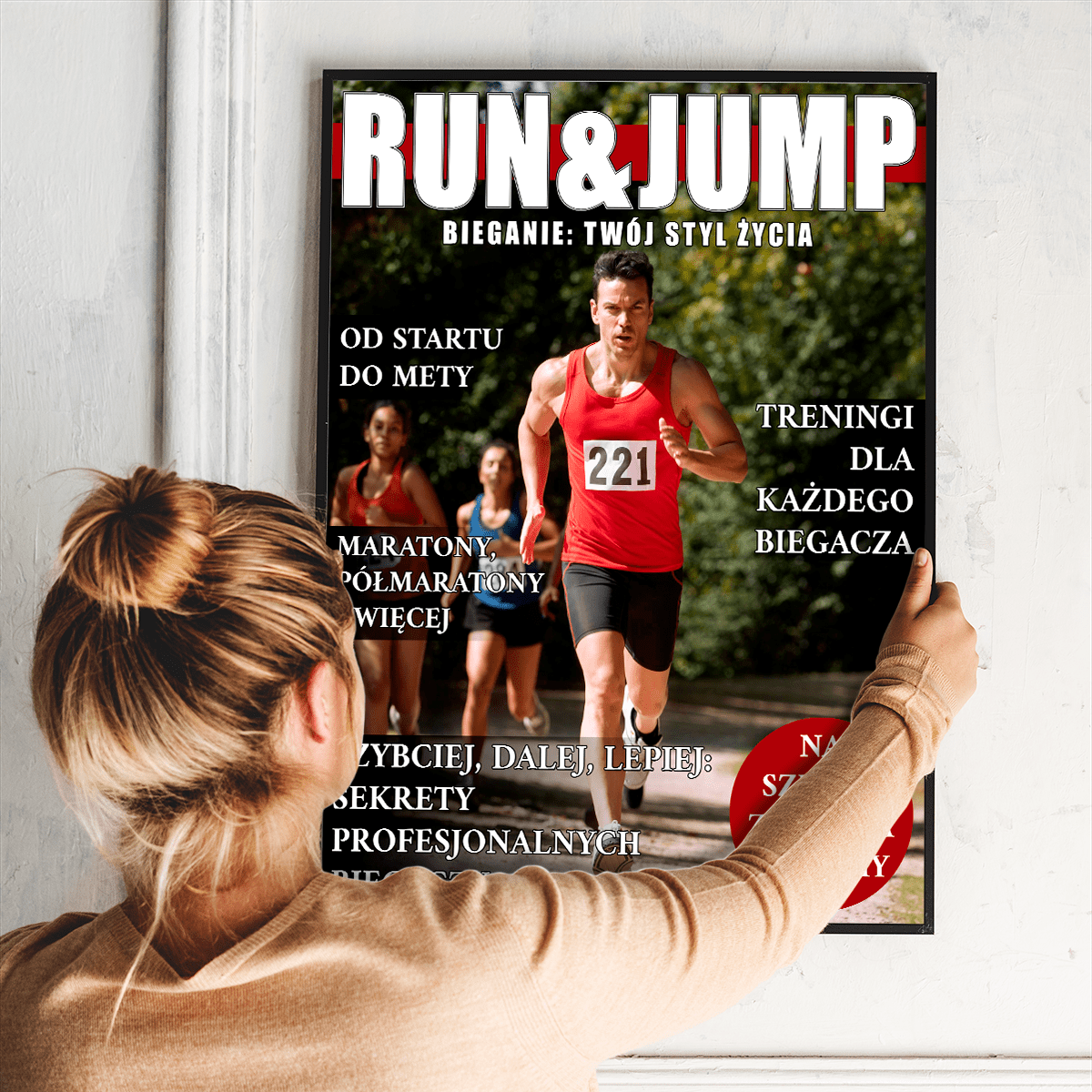 Magazyn sportowy - plakat, spersonalizowany prezent dla niego - idamell.com