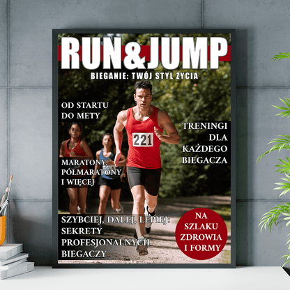 Magazyn sportowy - plakat, spersonalizowany prezent dla niego - idamell.com