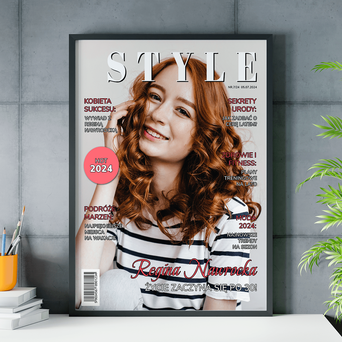 Magazyn Styl - plakat, spersonalizowany prezent dla niej - idamell.com