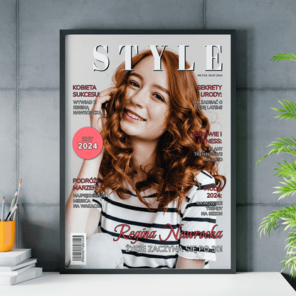 Magazyn Styl - plakat, spersonalizowany prezent dla niej - idamell.com