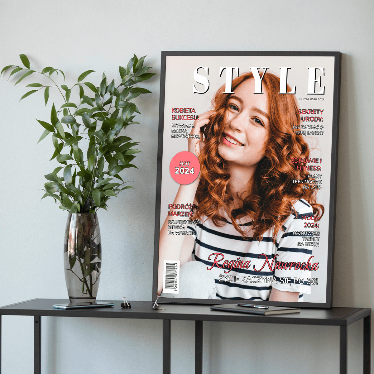 Magazyn Styl - plakat, spersonalizowany prezent dla niej - idamell.com