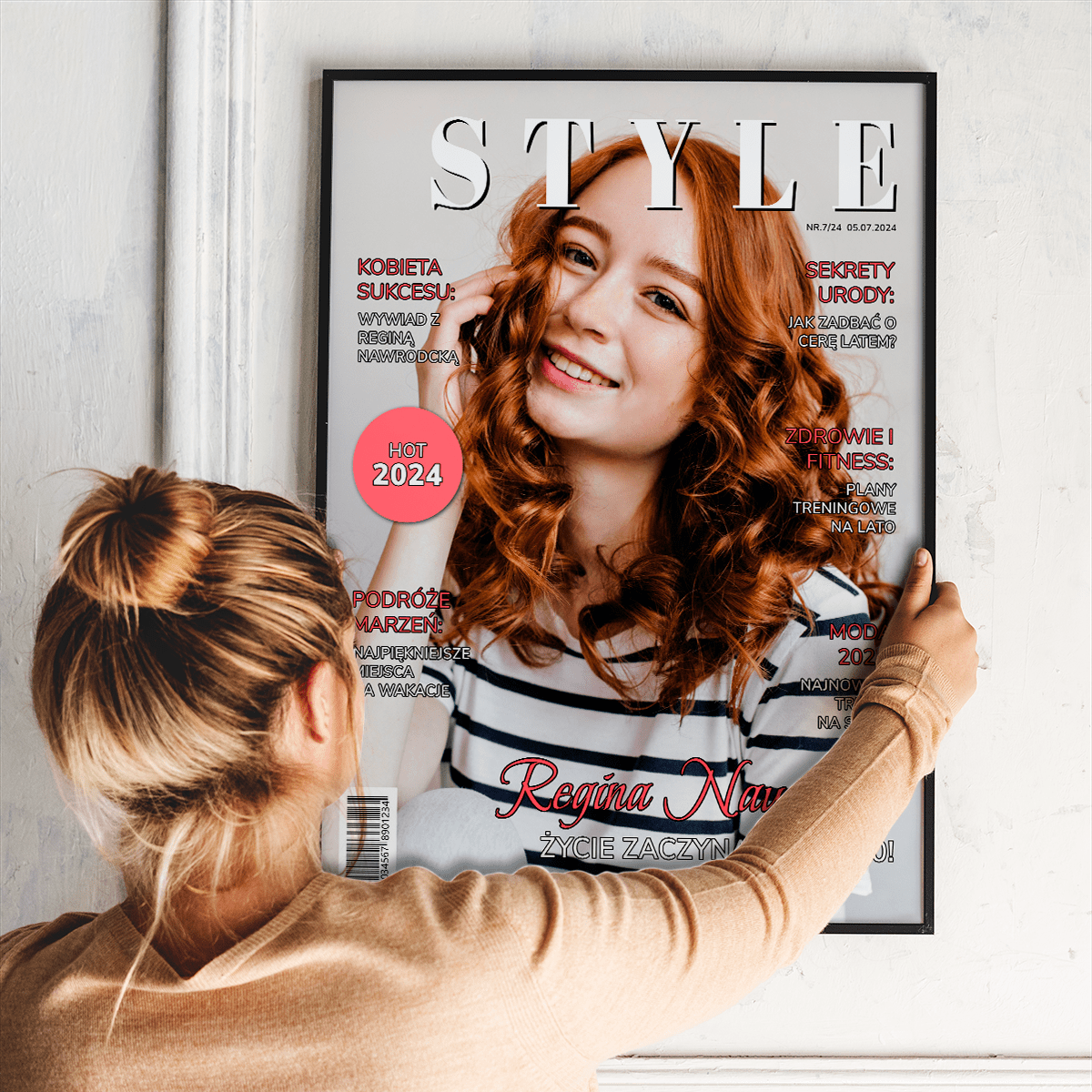 Magazyn Styl - plakat, spersonalizowany prezent dla niej - idamell.com