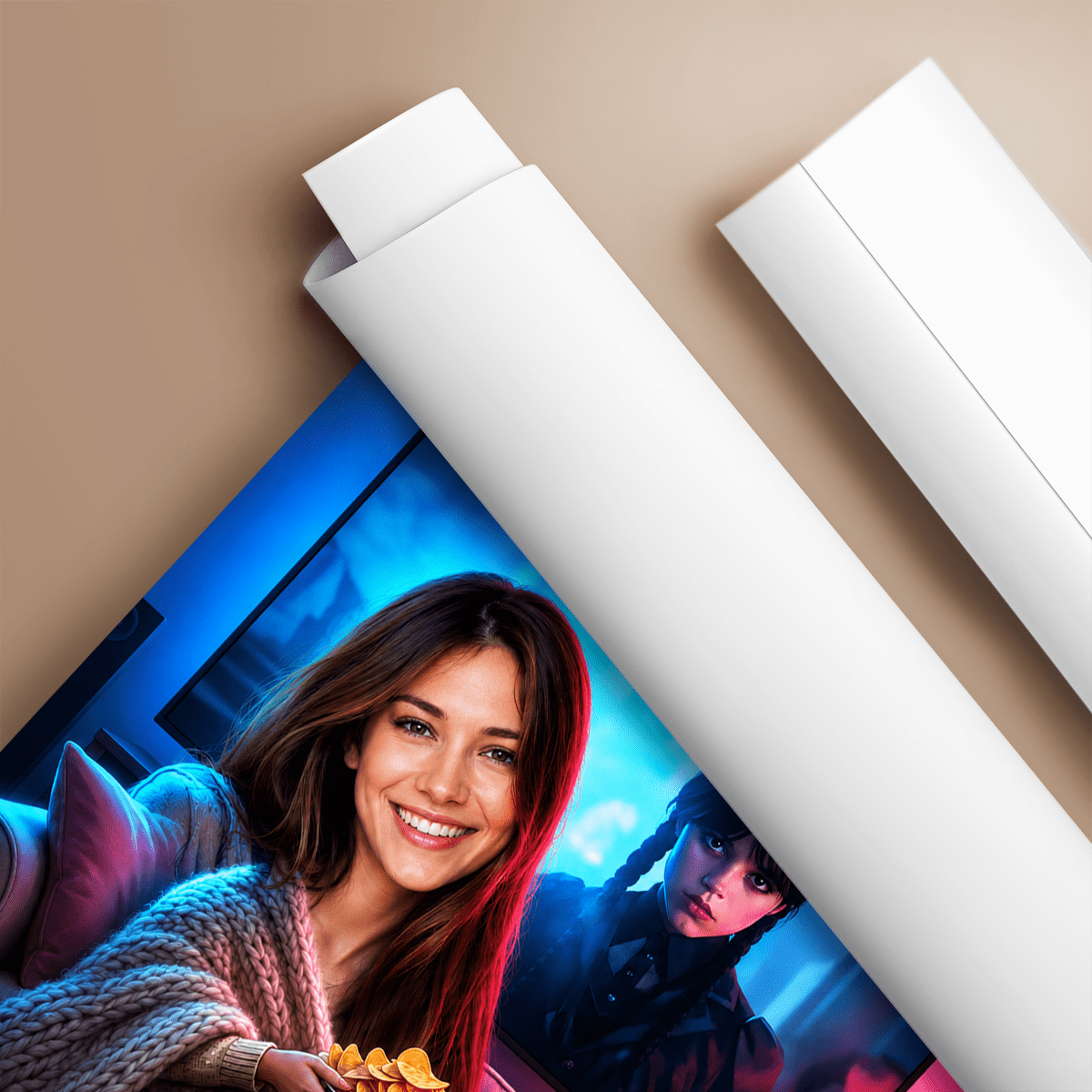 Magia Kina w Twoim Domu - plakat, spersonalizowany prezent dla niej - idamell.com