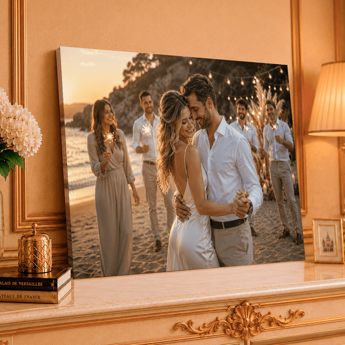 Magia Letniej Nocy – Foto na płótnie, spersonalizowany prezent dla pary - idamell.com