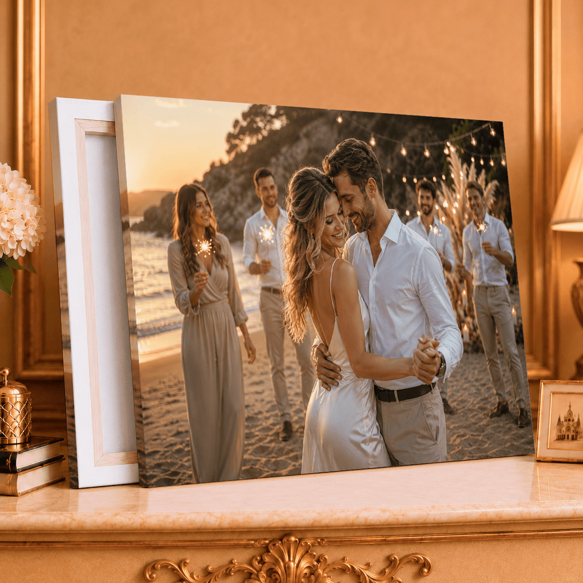 Magia Letniej Nocy – Foto na płótnie, spersonalizowany prezent dla pary - idamell.com