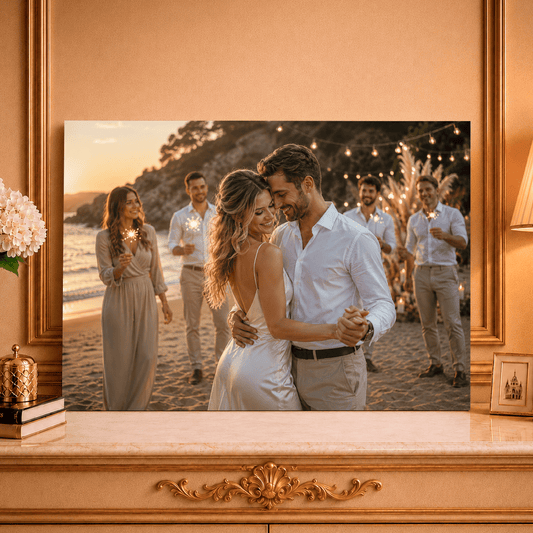 Magia Letniej Nocy – Foto na płótnie, spersonalizowany prezent dla pary - idamell.com