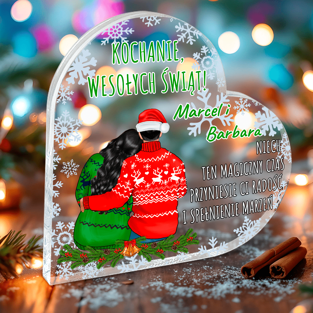 Magiczny czas Clipart - Druk na szkle, spersonalizowany prezent dla żony - idamell.com