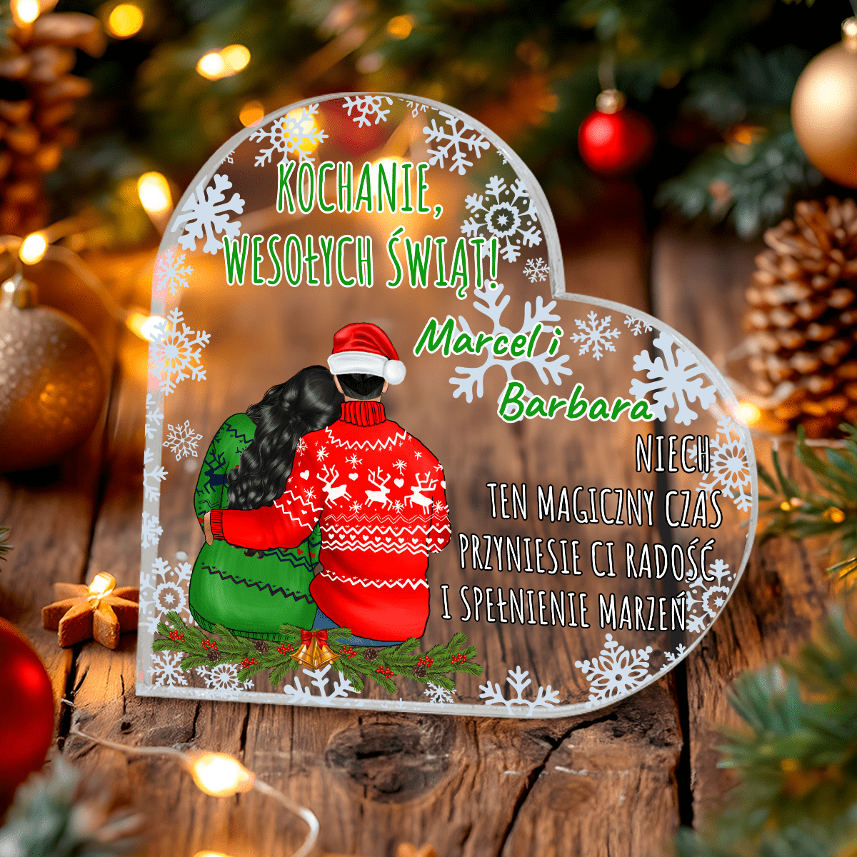 Magiczny czas Clipart - Druk na szkle, spersonalizowany prezent dla żony - idamell.com