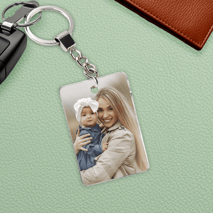 Mama i dziecko - brelok do kluczy, spersonalizowany prezent dla mamy - idamell.com