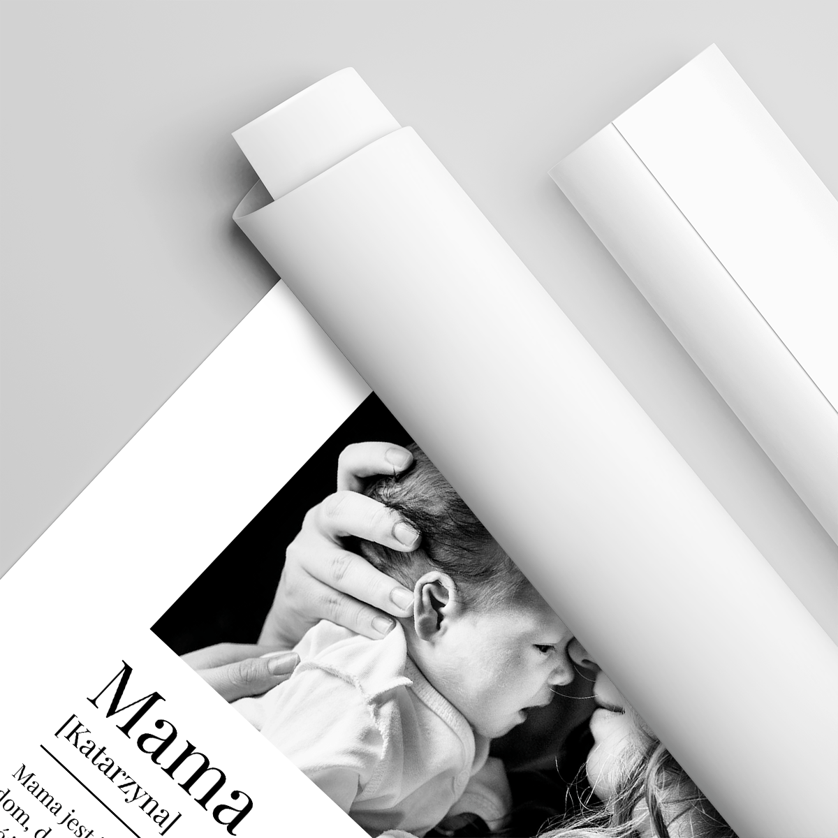 Mama jest jak słońce - plakat, spersonalizowany prezent dla mamy - idamell.com