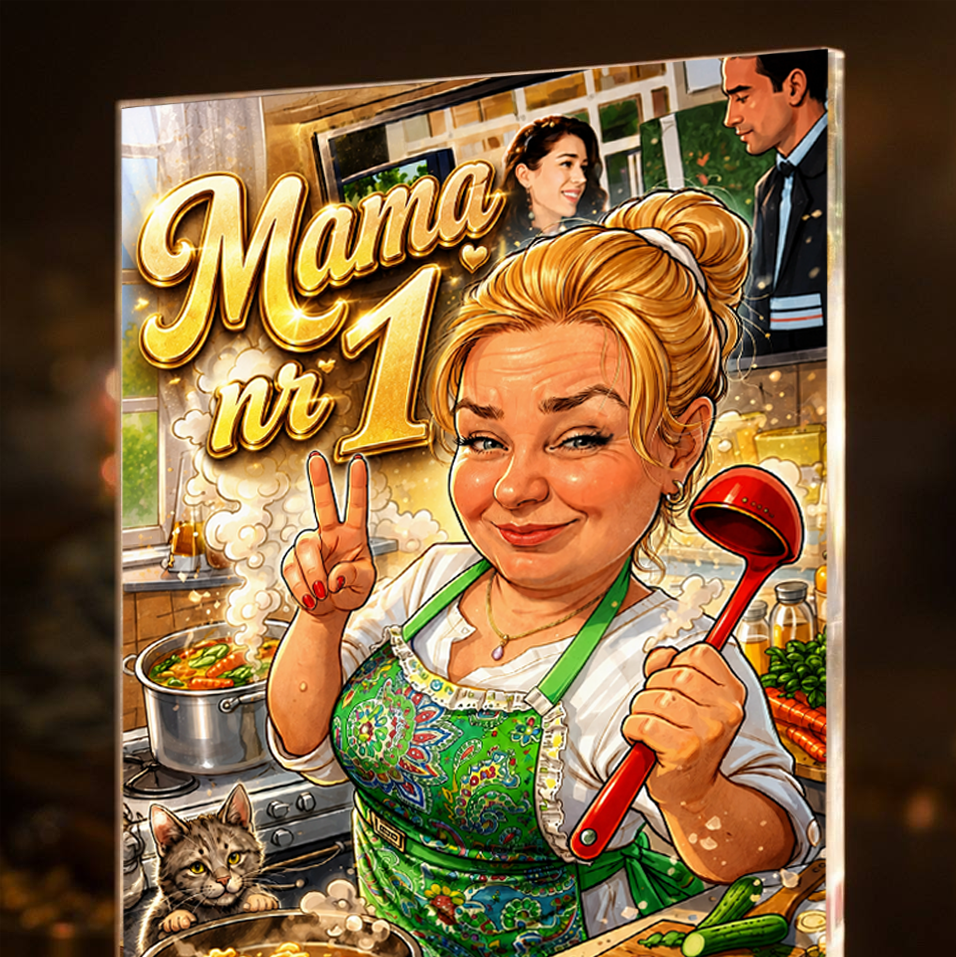 Mama nr 1 – Wydruk na szkle akrylowym - idamell.com