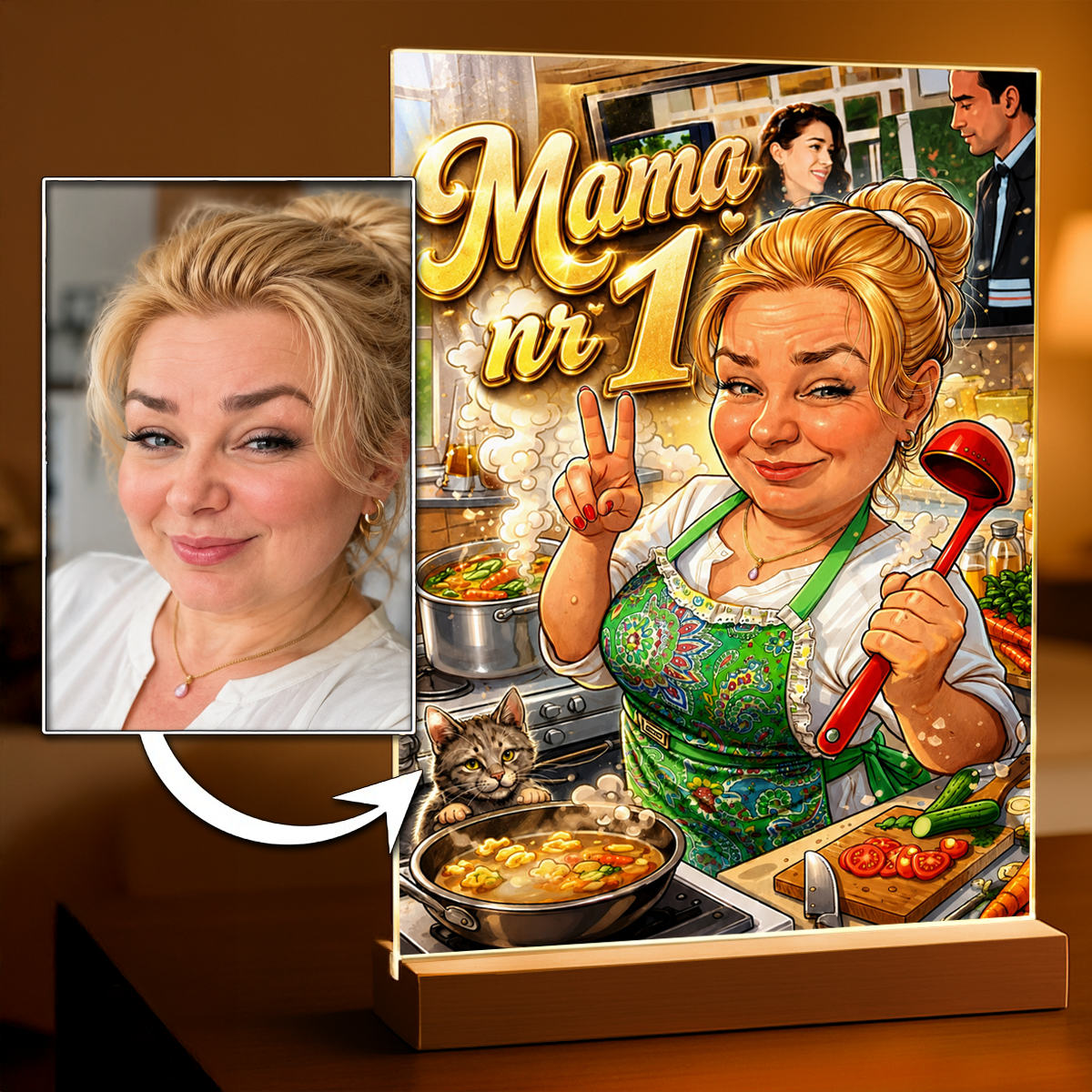 Mama nr 1 – Wydruk na szkle akrylowym - idamell.com