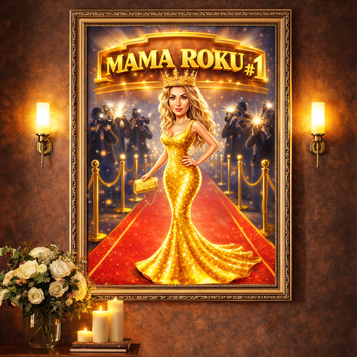 Mama roku - Druk na płótnie, spersonalizowany prezent dla mamy - idamell.com