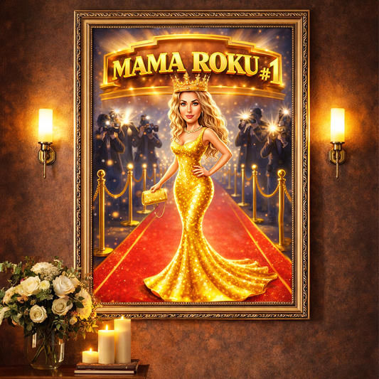Mama roku - Druk na płótnie, spersonalizowany prezent dla mamy - idamell.com