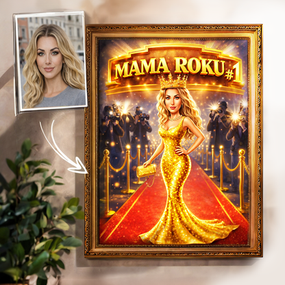 Mama roku - Druk na płótnie, spersonalizowany prezent dla mamy - idamell.com