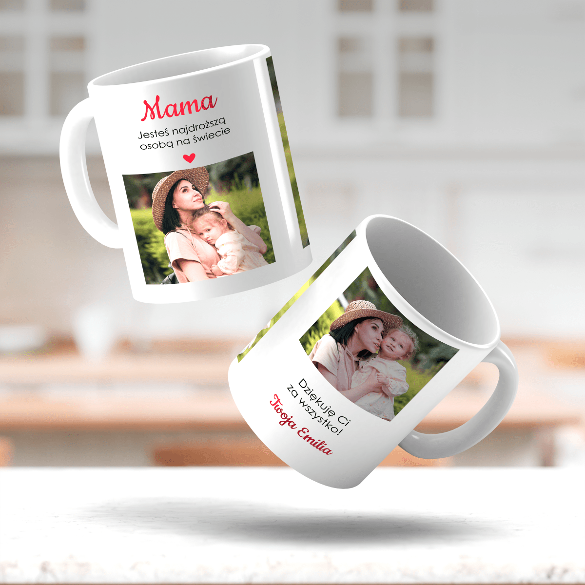 Mama to skarb - Kubek z nadrukiem, spersonalizowany prezent dla mamy - idamell.com