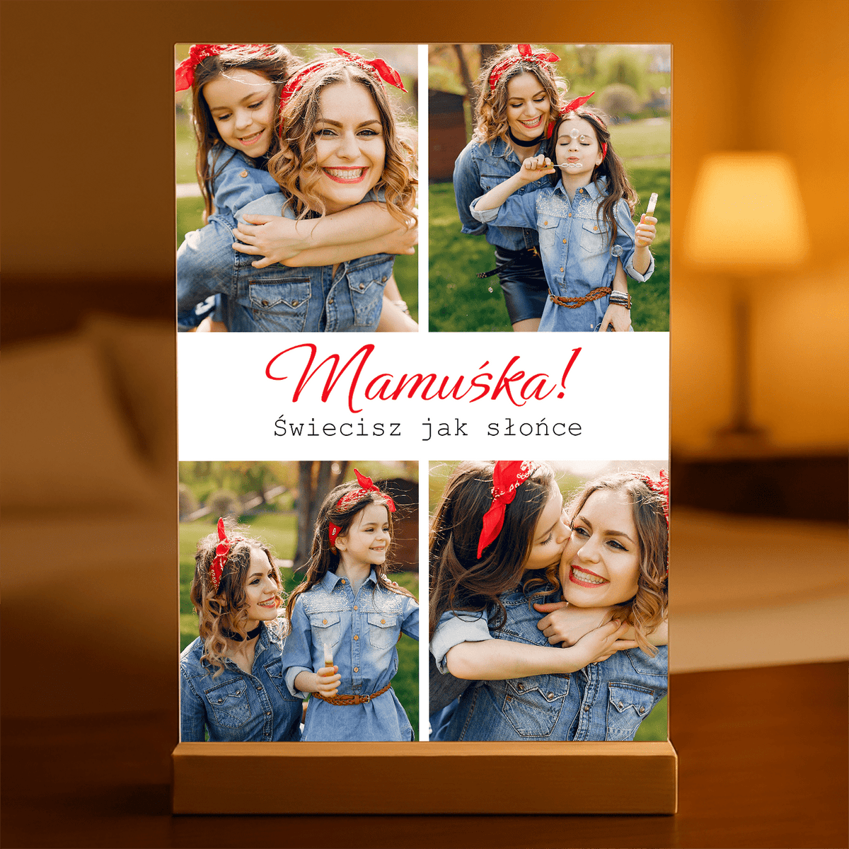 Mamuśka - Druk na szkle, spersonalizowany prezent dla mamy - idamell.com