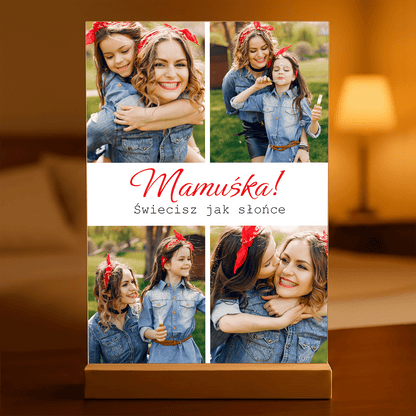 Mamuśka - Druk na szkle, spersonalizowany prezent dla mamy - idamell.com