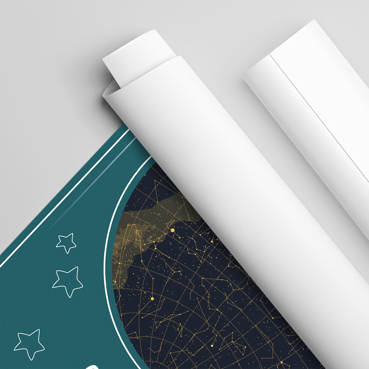 Mapa gwiazd w dniu urodzin - plakat, spersonalizowany prezent dla dziecka - idamell.com
