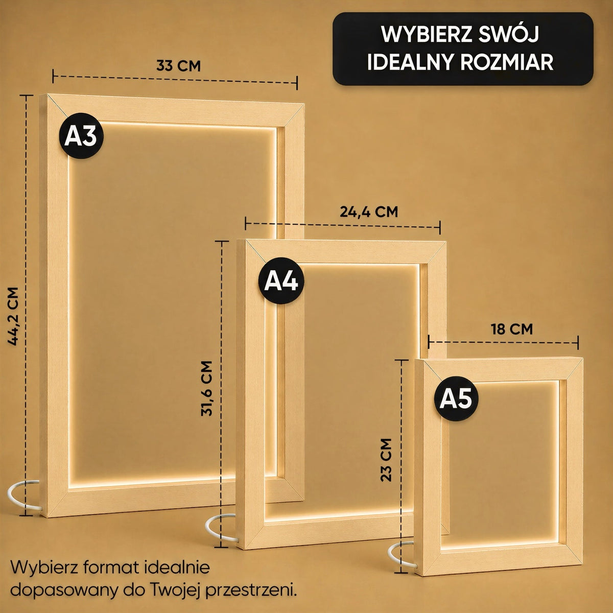 Mapa gwiazd w ramce - Druk na szkle, spersonalizowany prezent - idamell.com