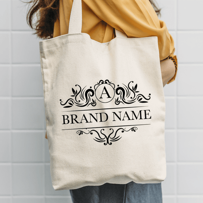 Materiałowa torba shopper z własnym nadrukiem LOGO - spersonalizowany prezent dla pracownika - idamell.com