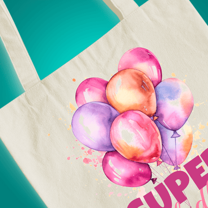 Materiałowa torba shopper z własnym nadrukiem NA 18. URODZINY - spersonalizowany prezent dla niej - idamell.com