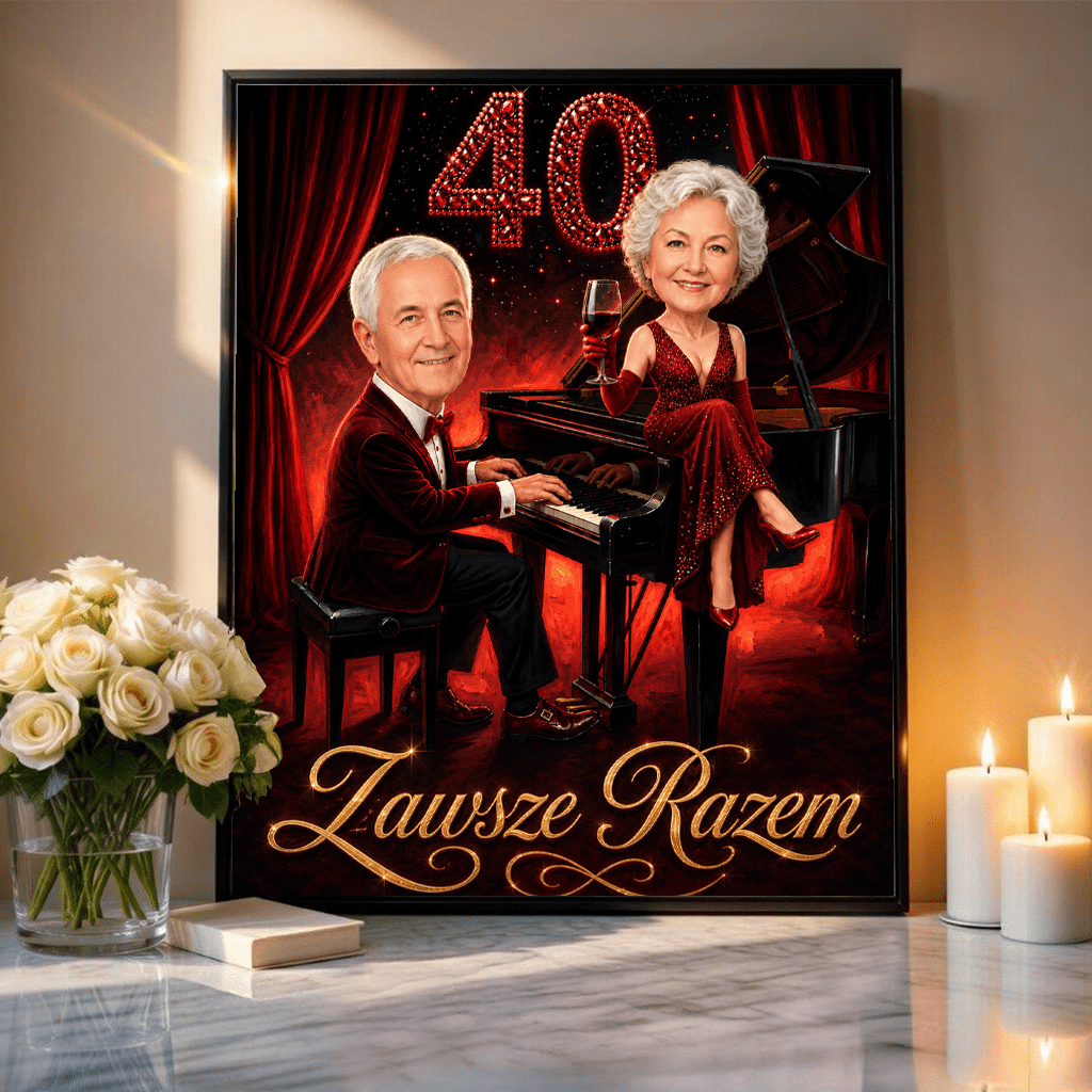 Melodia Naszej Miłości – Personalizowany plakat dla pary - idamell.com